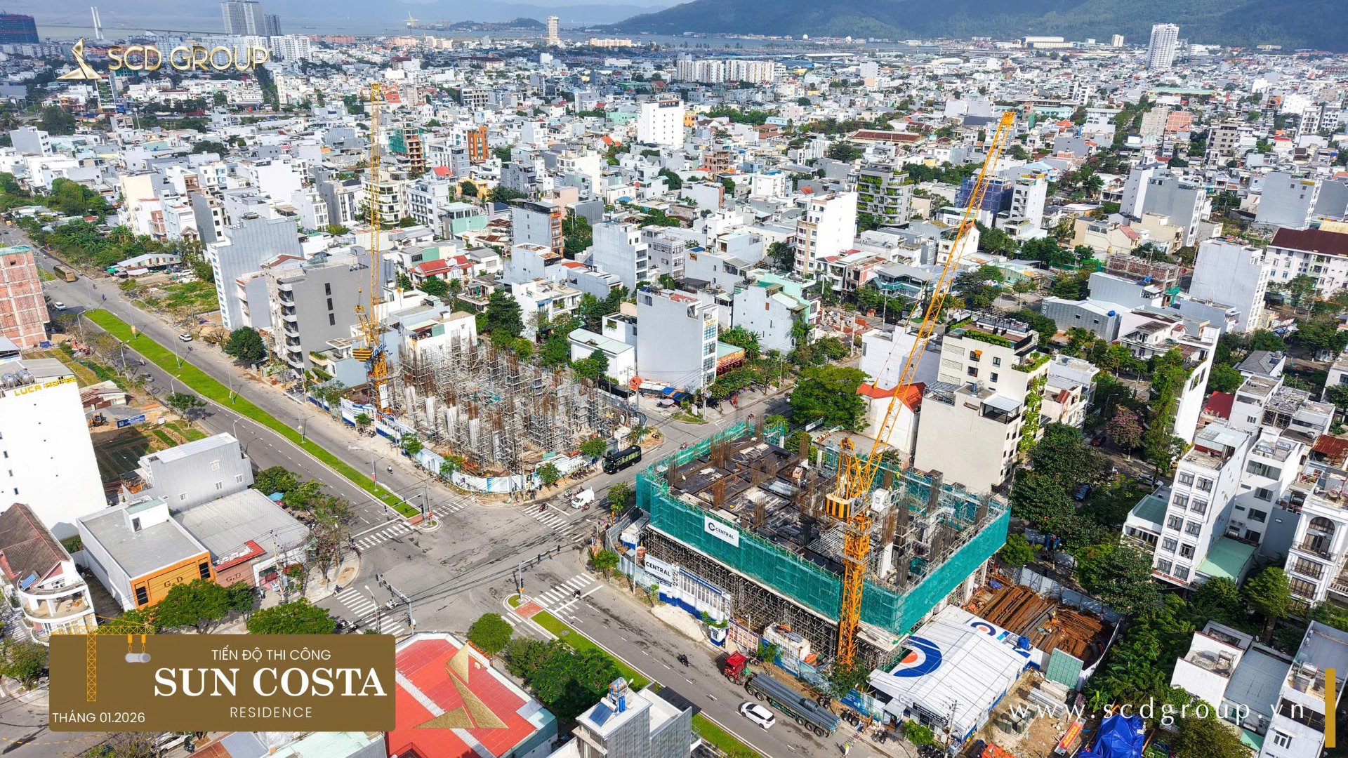 Cập nhật tiến độ dự án Sun Costa Residence tháng 01.2026