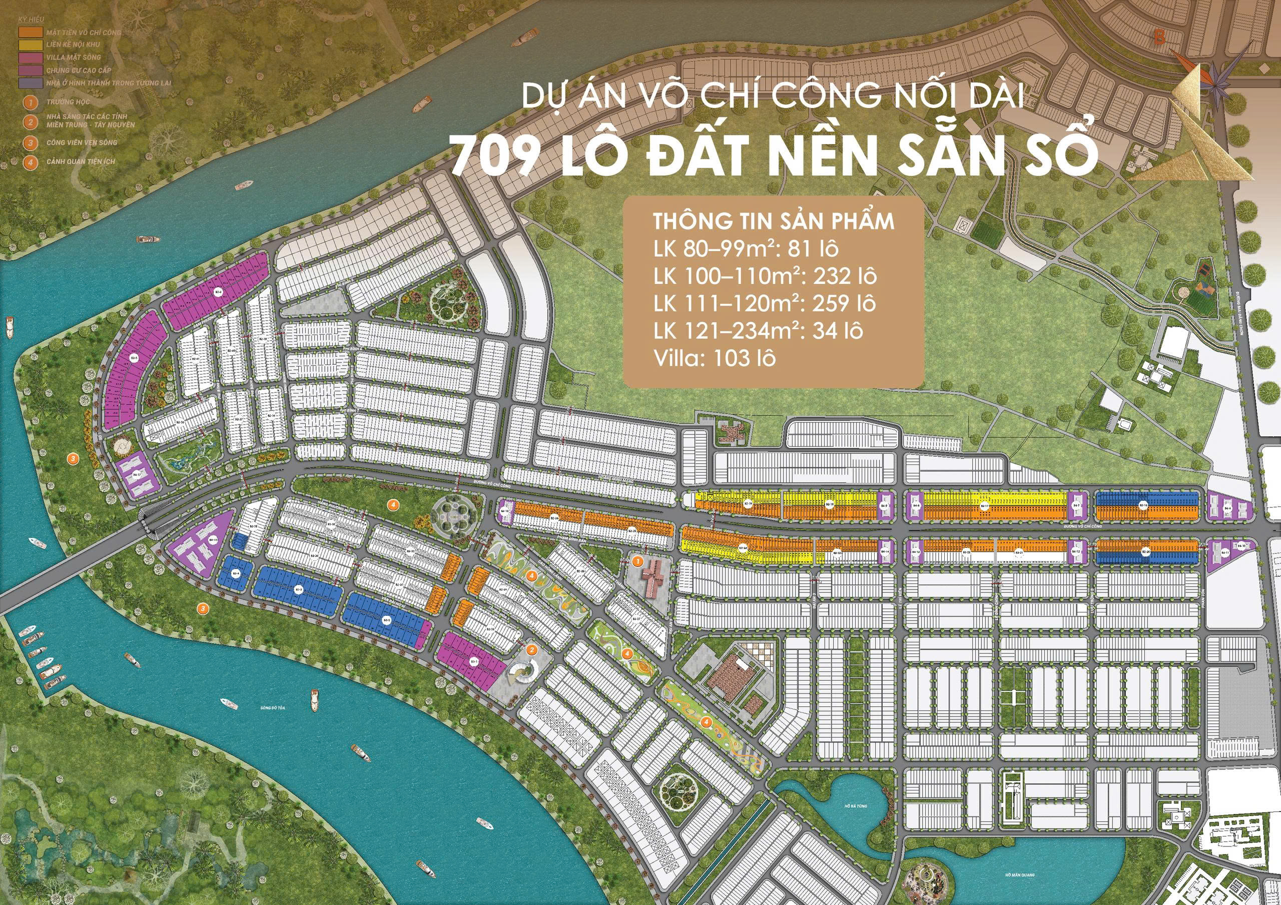 709 lô đất nền Võ Chí Công