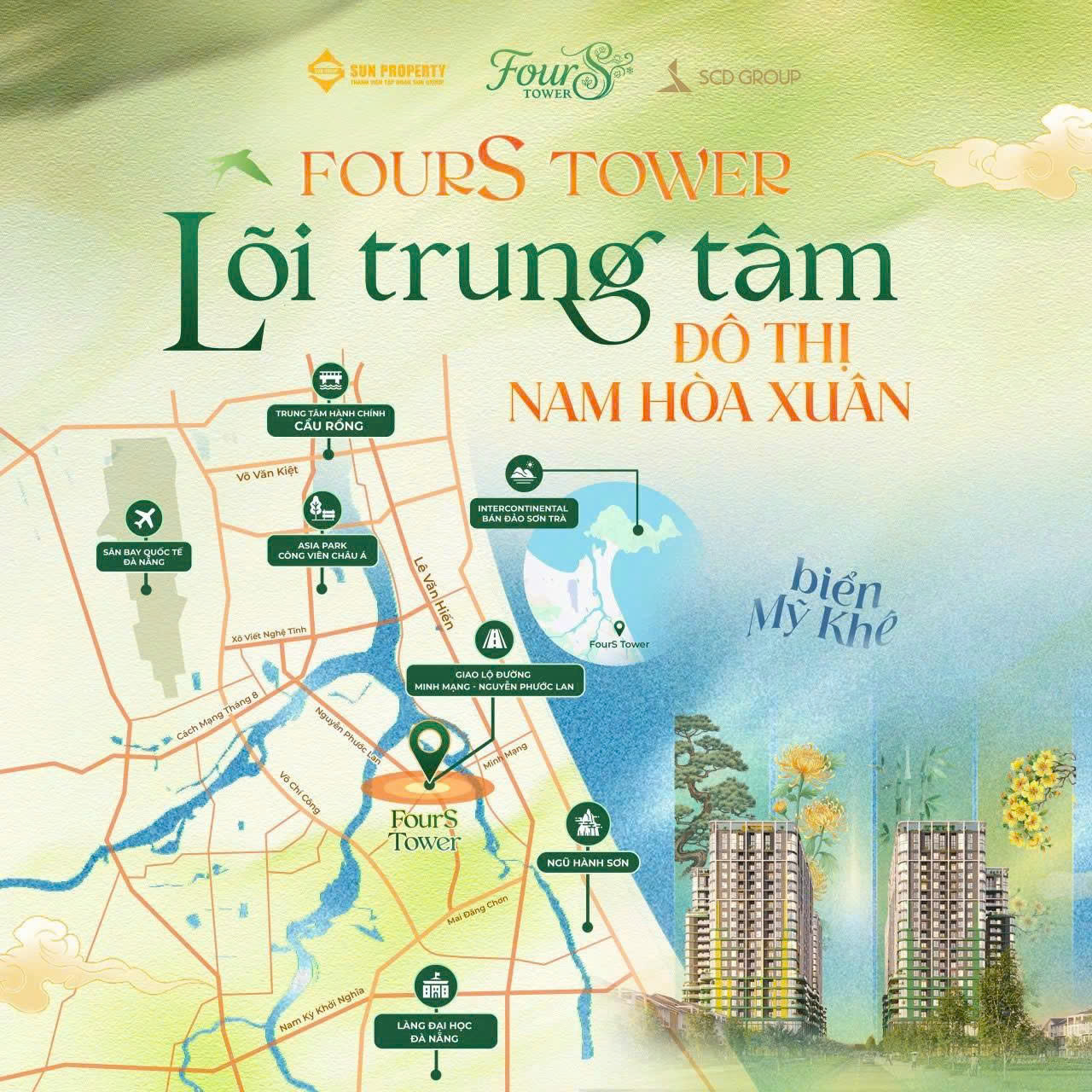 Vị trí FourS Tower Đà Nẵng – Kết nối chiến lược, đón sóng phát triển.
