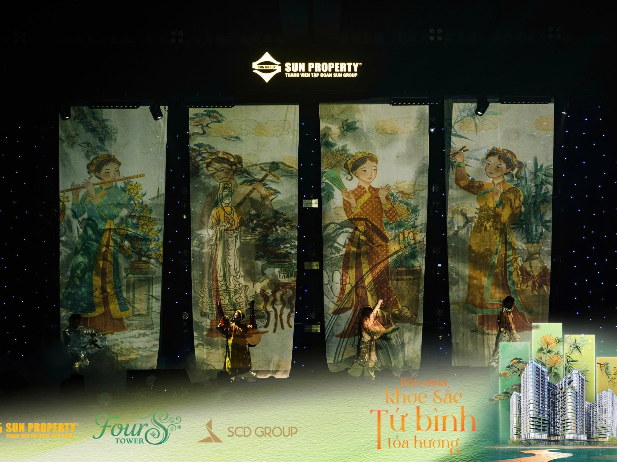 Không gian sự kiện lấy cảm hứng từ "Tứ Bình Hội Tụ".