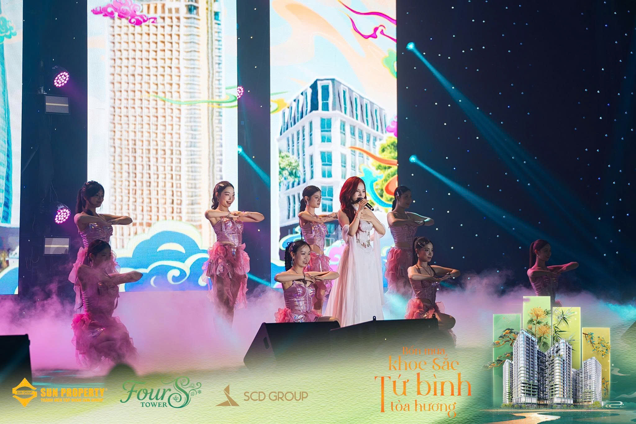 Các tiết mục nghệ thuật ấn tượng tại sự kiện. Ảnh: Sun Property.