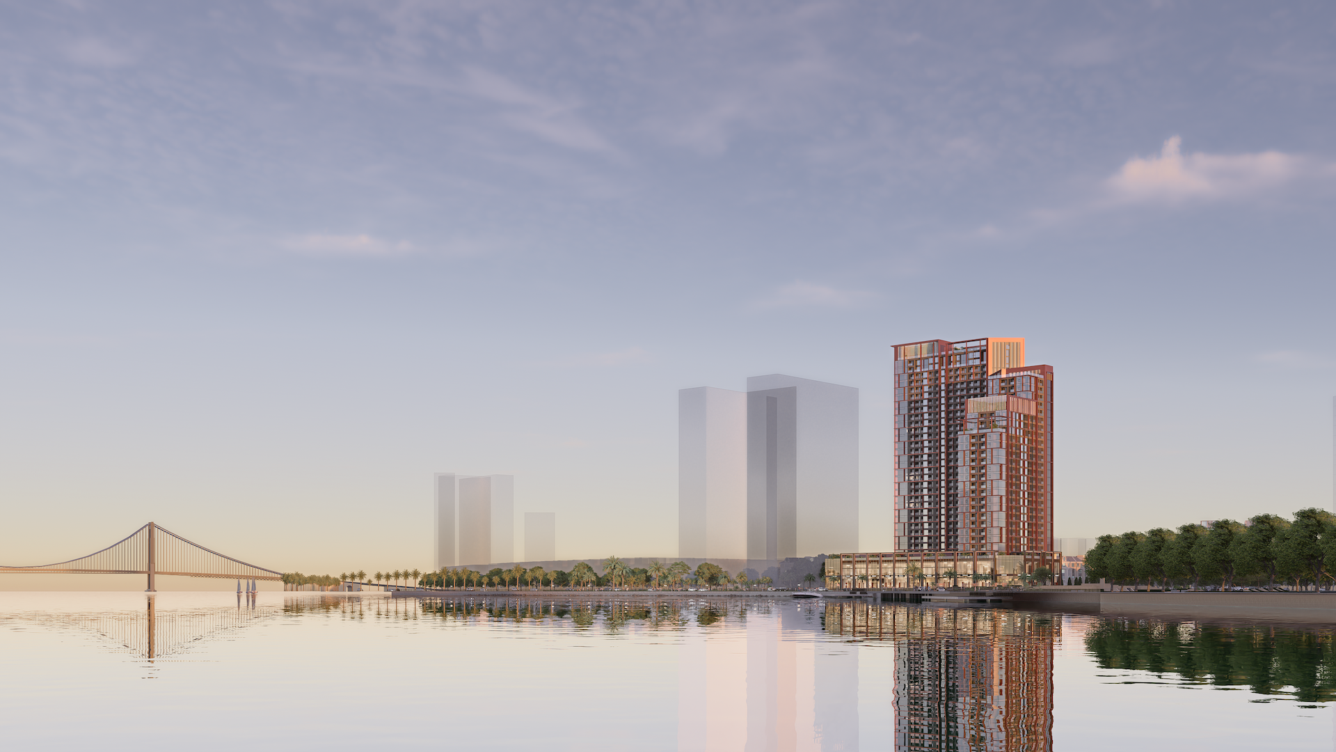 Tọa độ kim cương ngay bên dòng sông Hàn của dự án Sun Symphony 5. Ảnh: Sun Property.