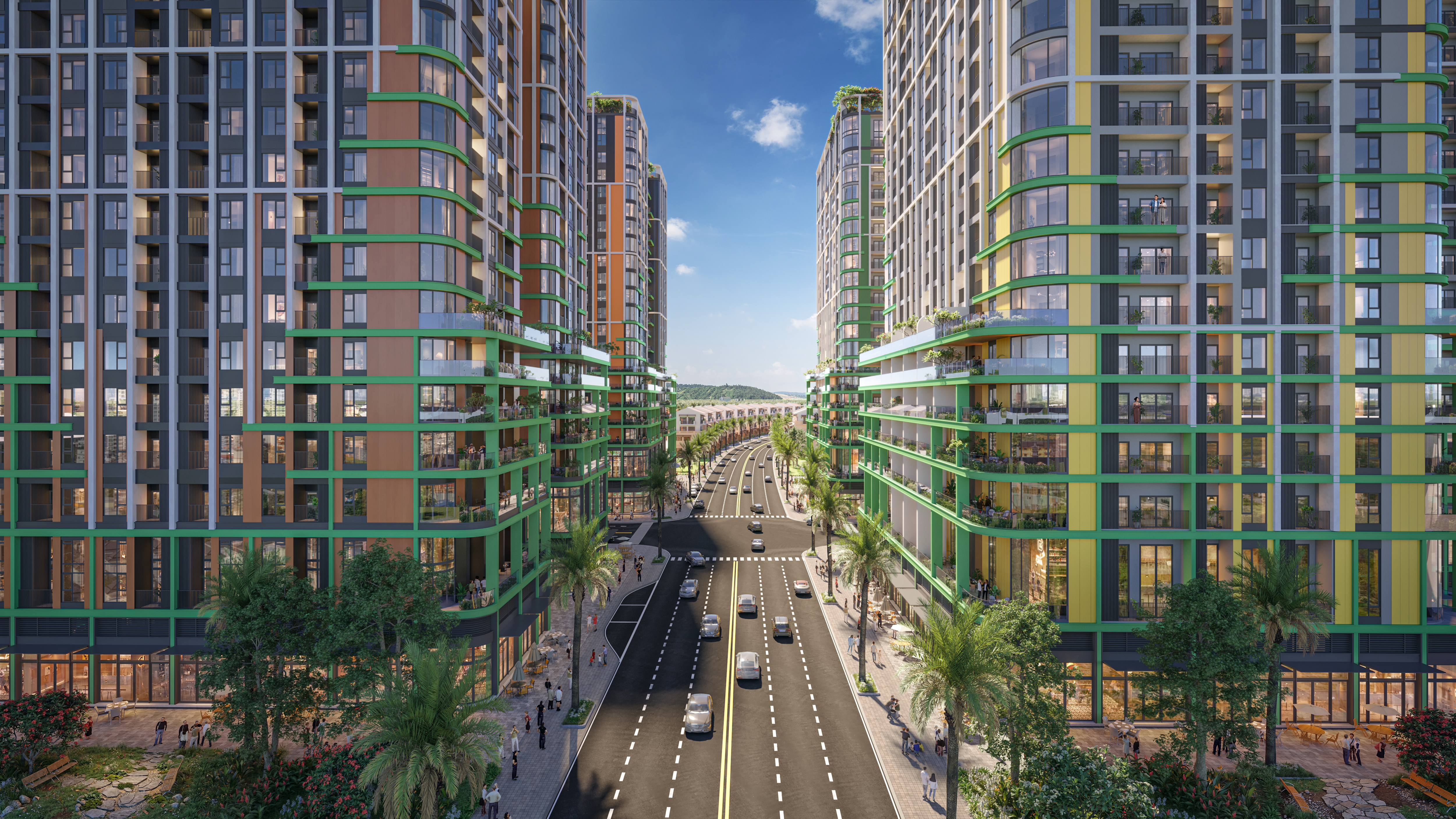 Dự án FourS Tower ở vị trí vàng nằm ngay giữa đô thị sinh thái Nam Hòa Xuân. Ảnh: Sun Property.