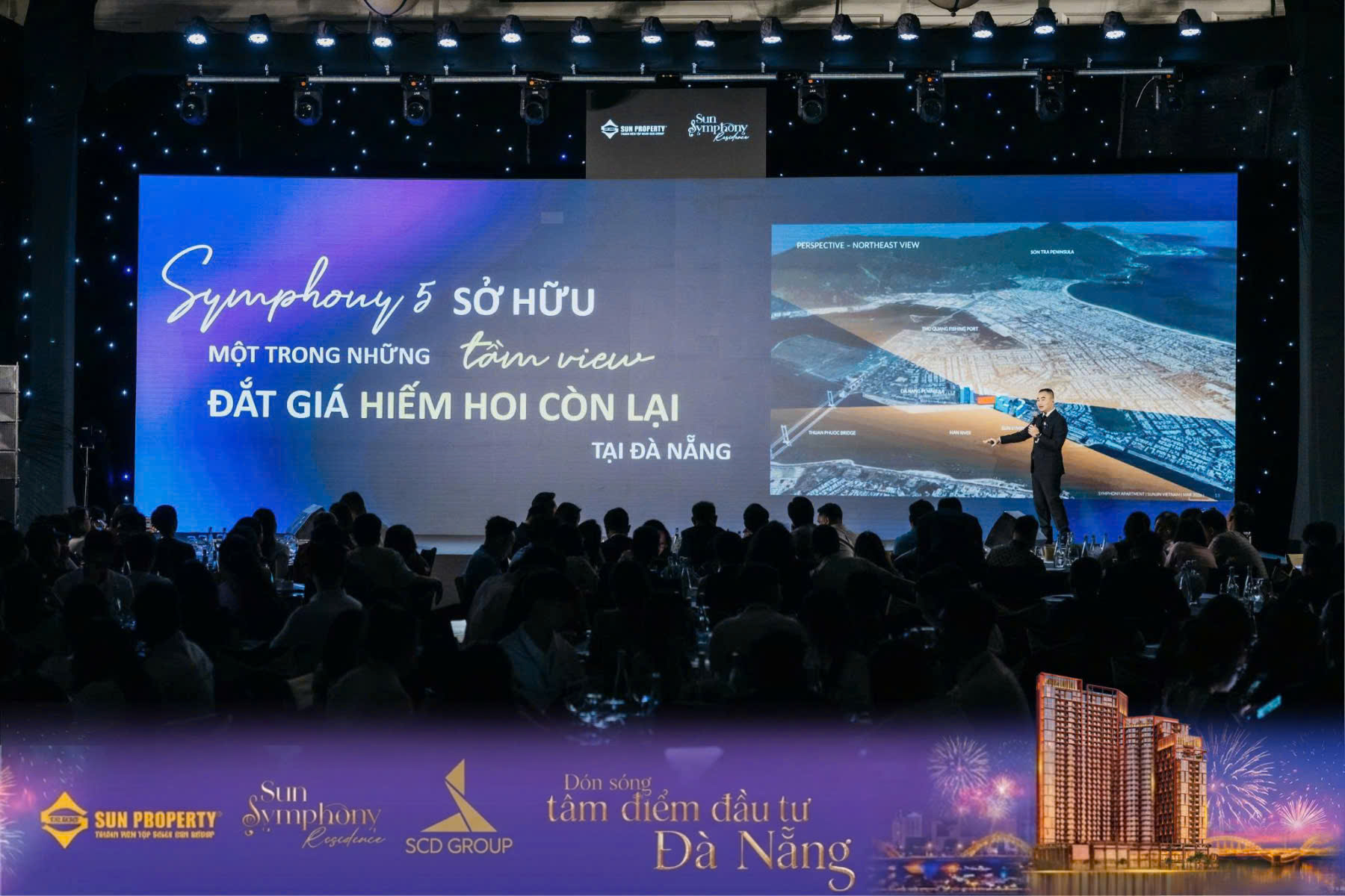 Tâm điểm sự kiện là phần chia sẻ từ đại diện Chủ đầu tư về dự án. Ảnh: Sun Property.