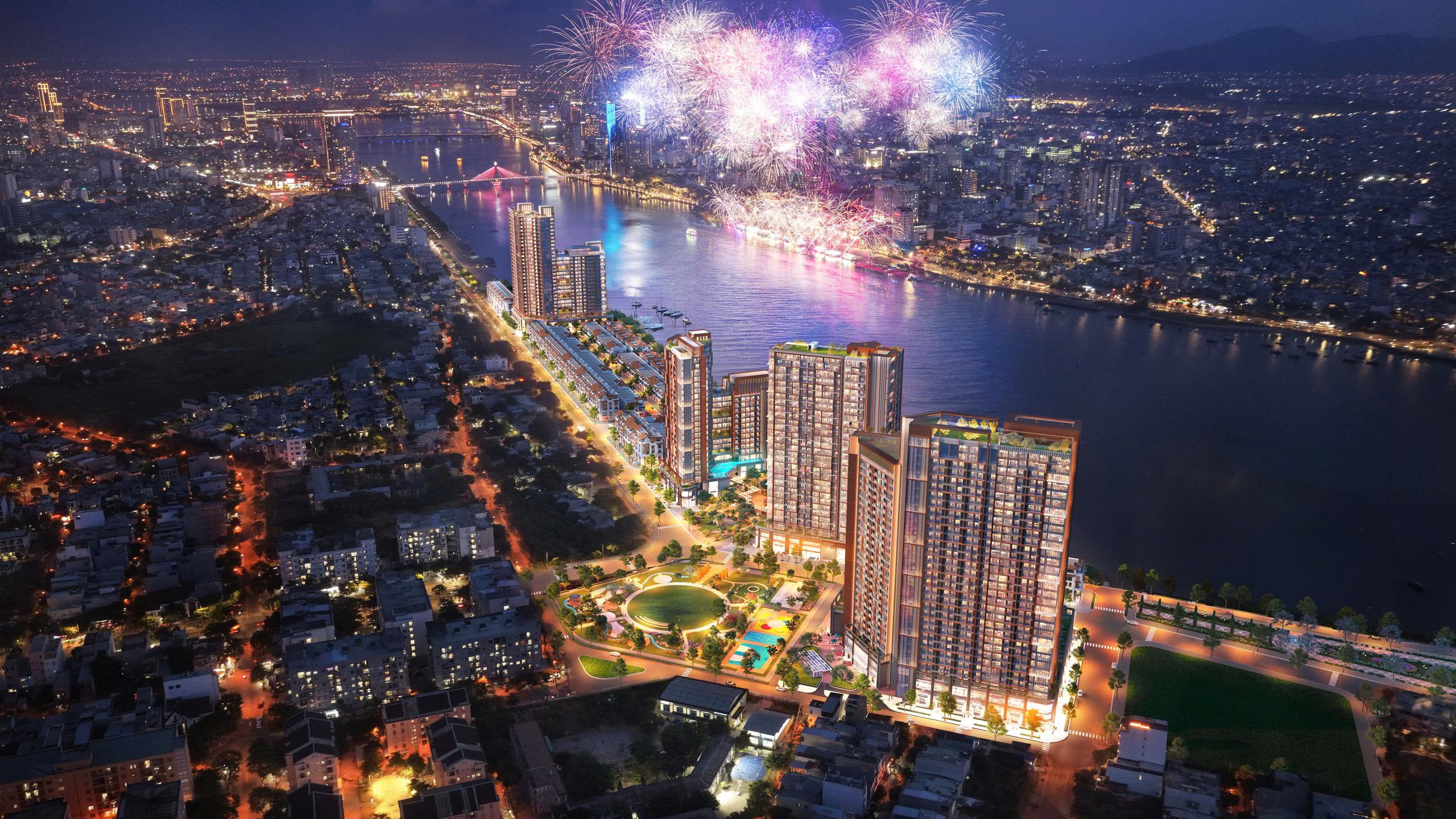 Các dự án bất động sản Đà Nẵng hưởng lợi từ phát triển kinh tế. Ảnh: Dự án Sun Symphony Residence.
