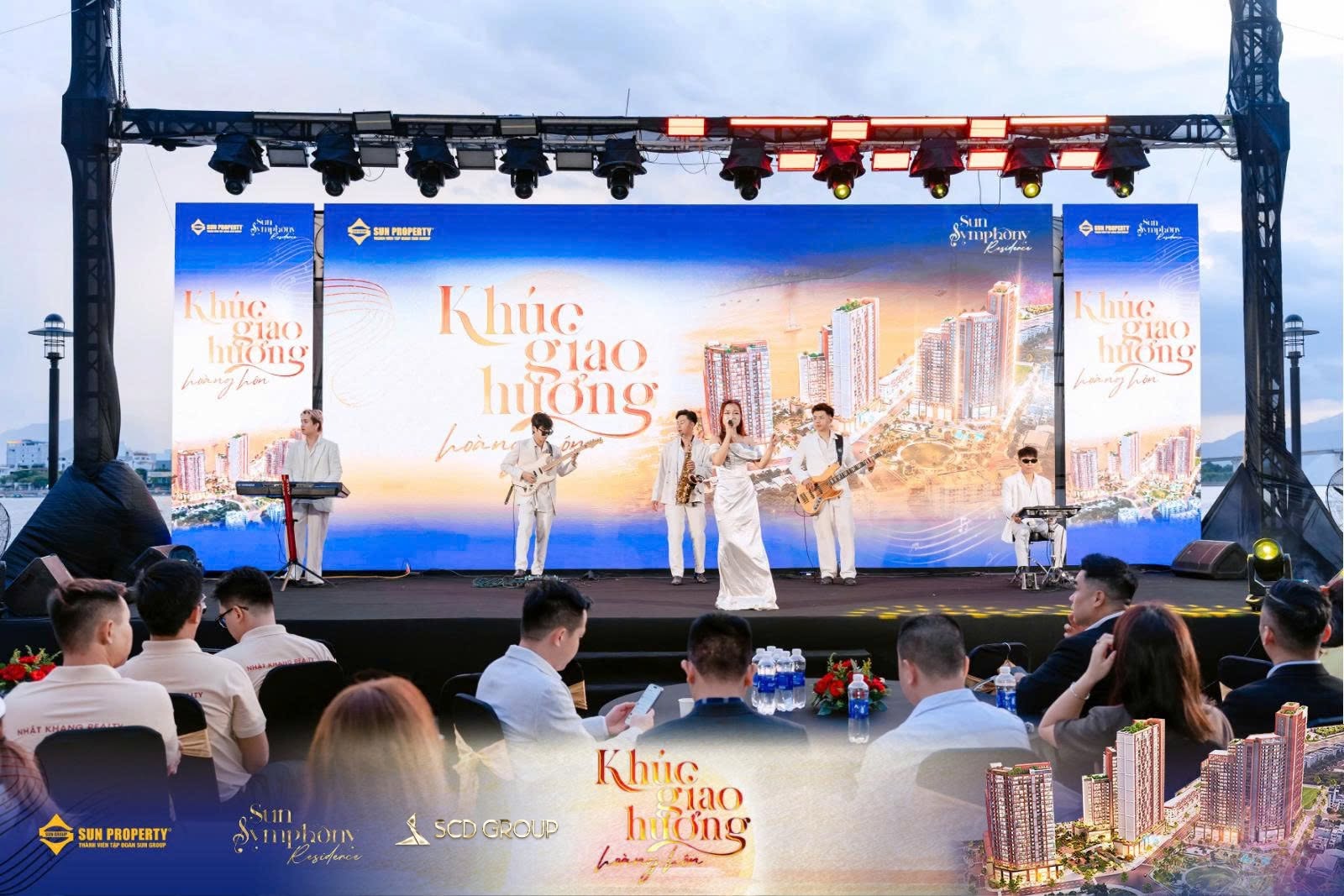 Không gian sang trọng bên bến du thuyền của sự kiện.
