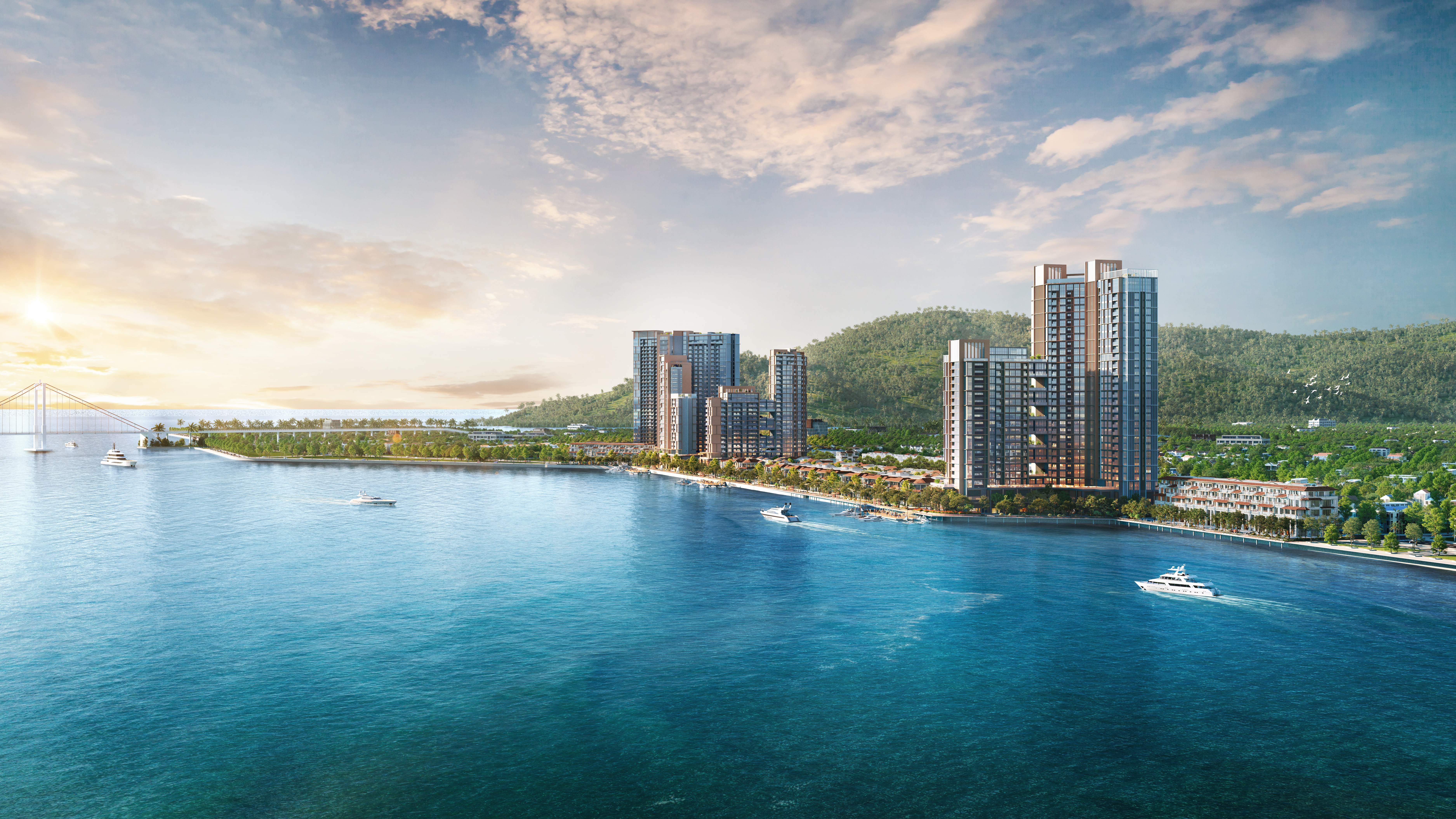 Các dự án bất động sản hưởng lợi từ hạ tầng đồng bộ. Ảnh: Dự án Sun Symphony 5.