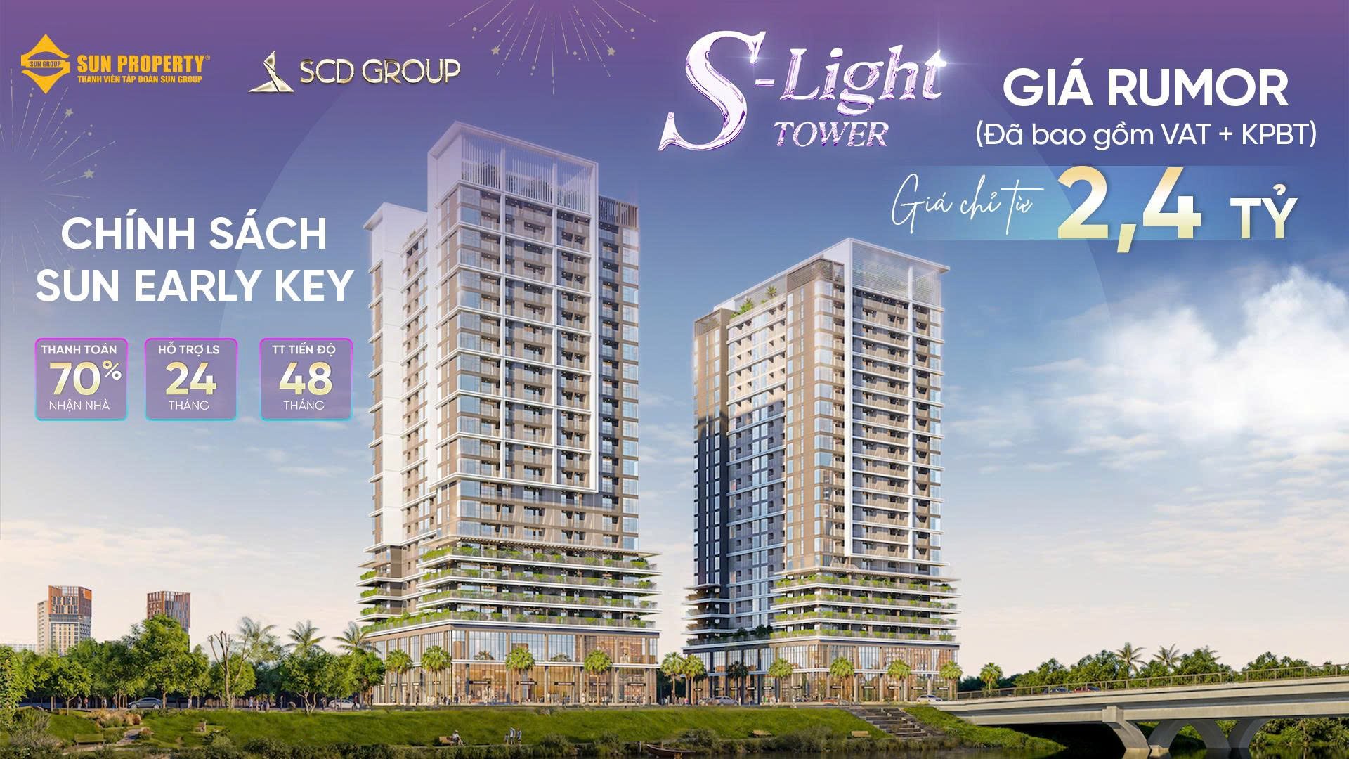 Mức giá cực thấp để sở hữu một căn hộ lâu dài tại S-light Tower.