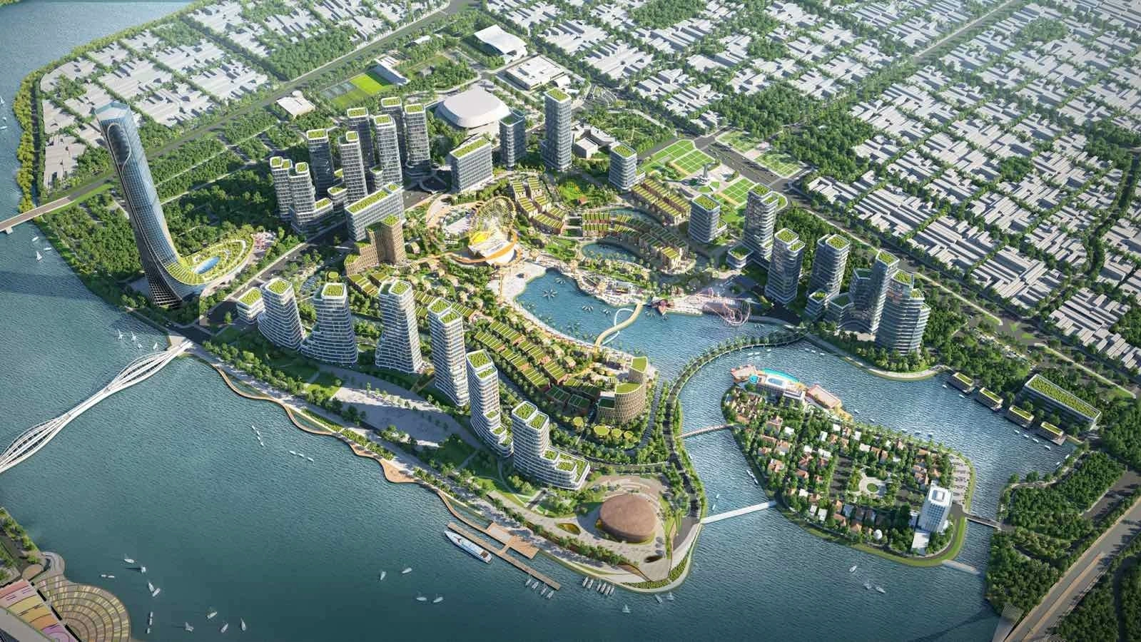 Đà Nẵng Downtown được kỳ vọng sẽ trở thành một trong những biểu tượng của thành phố. Ảnh: Sun Propety.