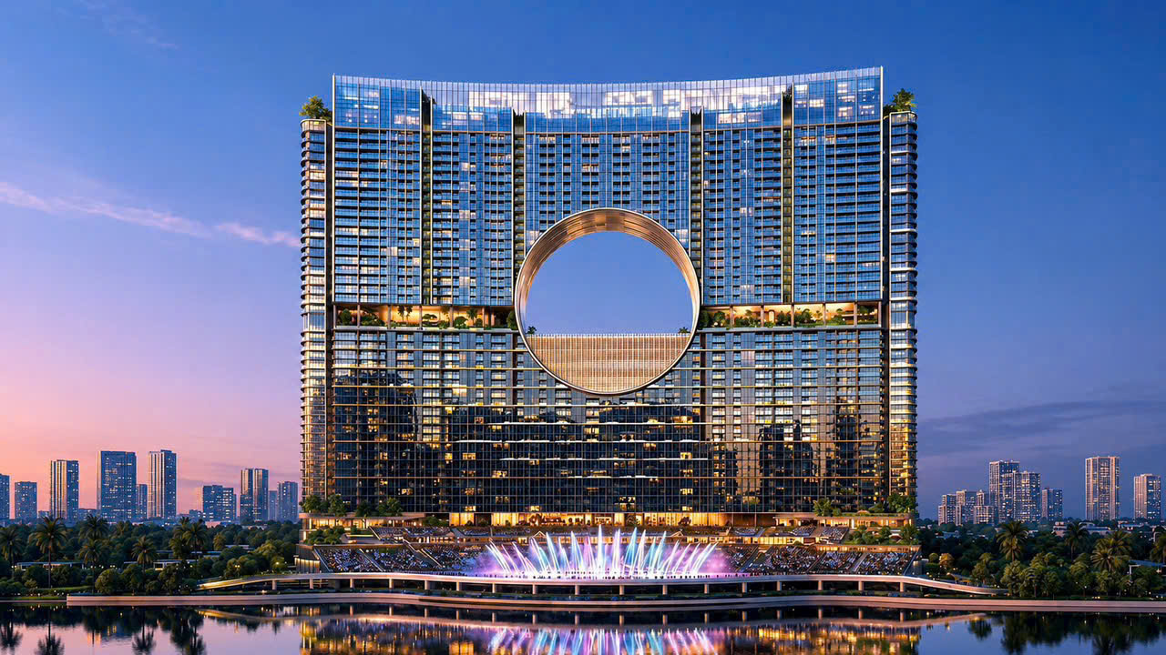 Phối cảnh dự án Sun Galaxy Complex bên dòng sông Hàn. Ảnh: Sun Property.