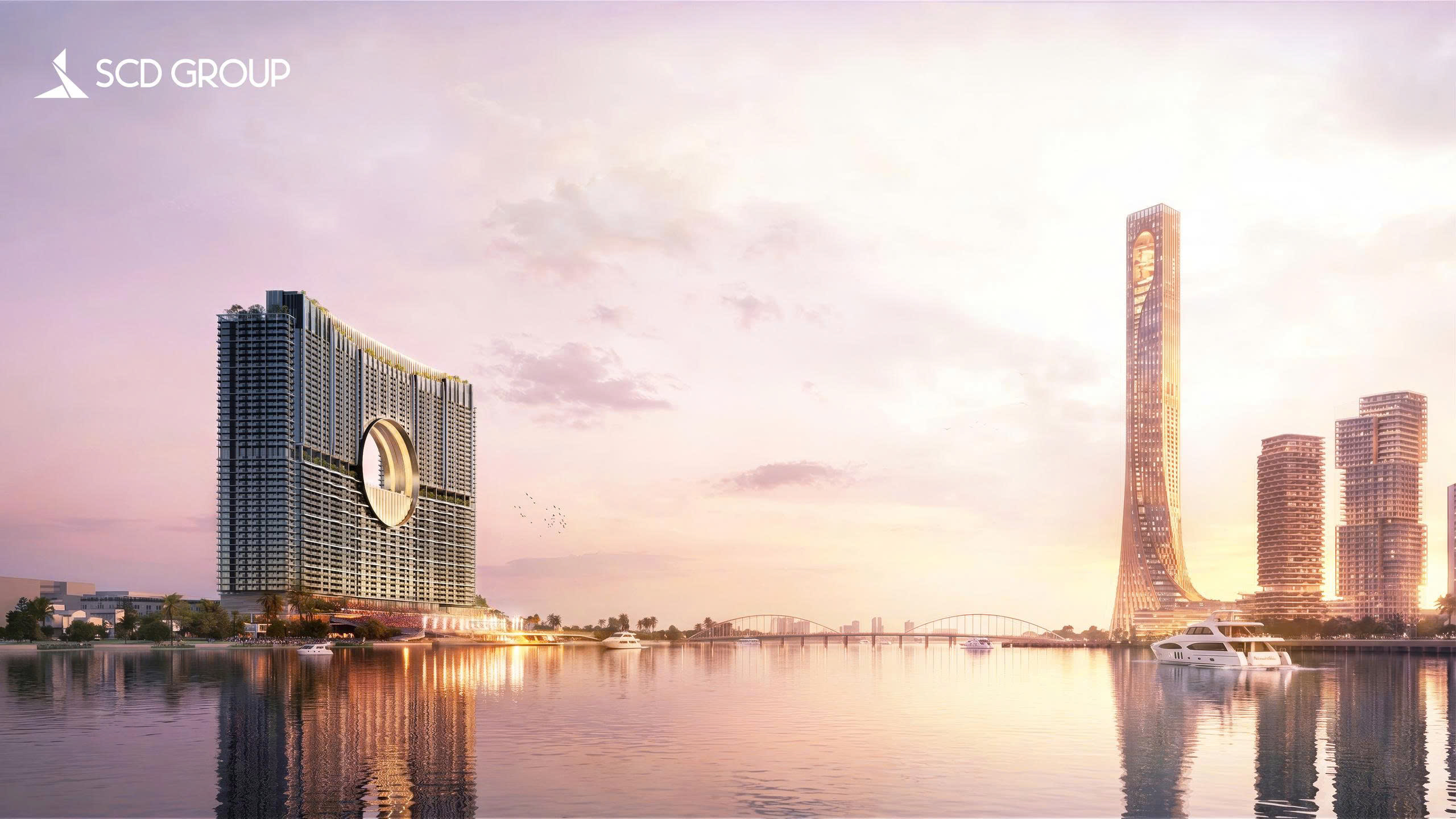 Phối cảnh tổng thể dự án Sun Galaxy Complex. Ảnh: Sun Property.