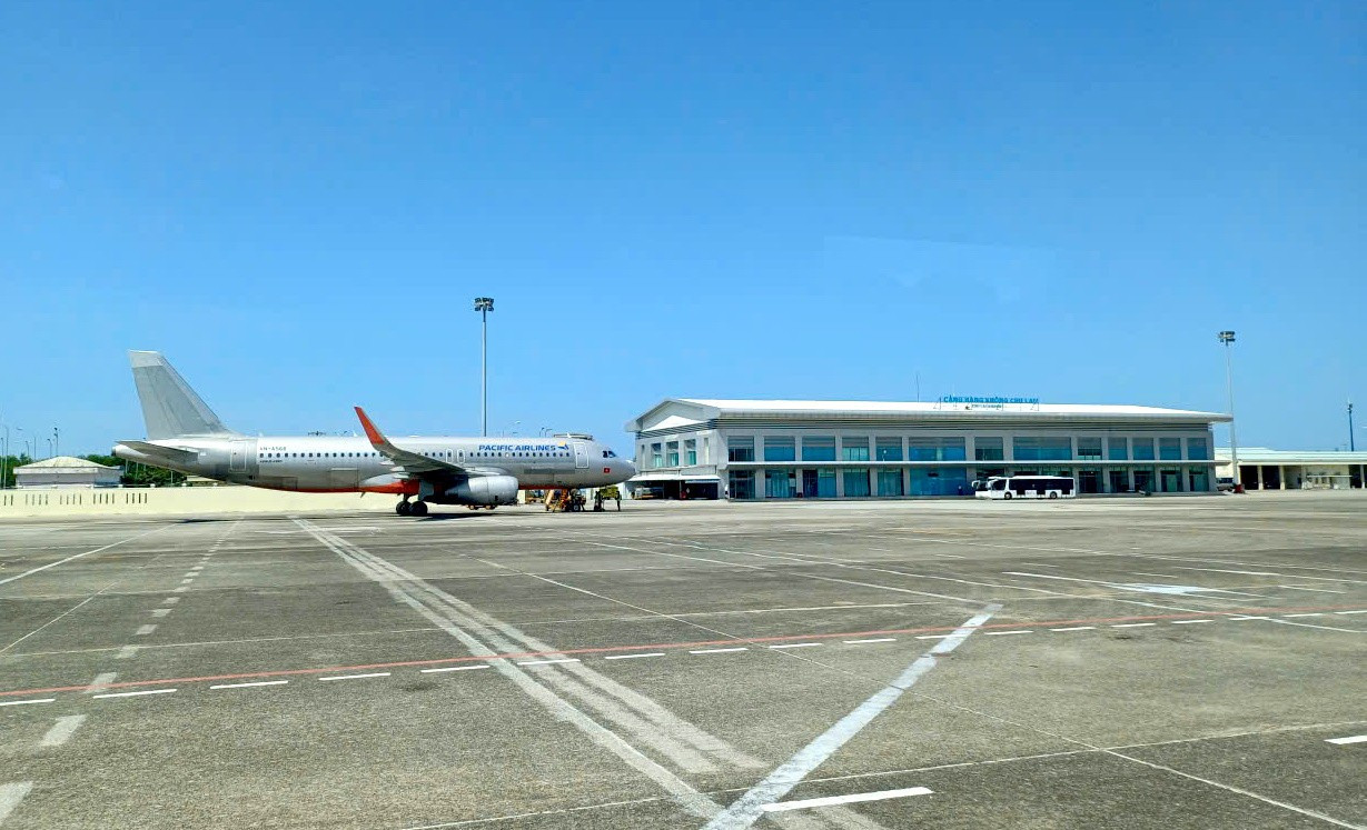 Đến năm 2030, Cảng Hàng không Chu Lai có công suất 10 triệu hành khách/năm. Ảnh: Hoài Văn.