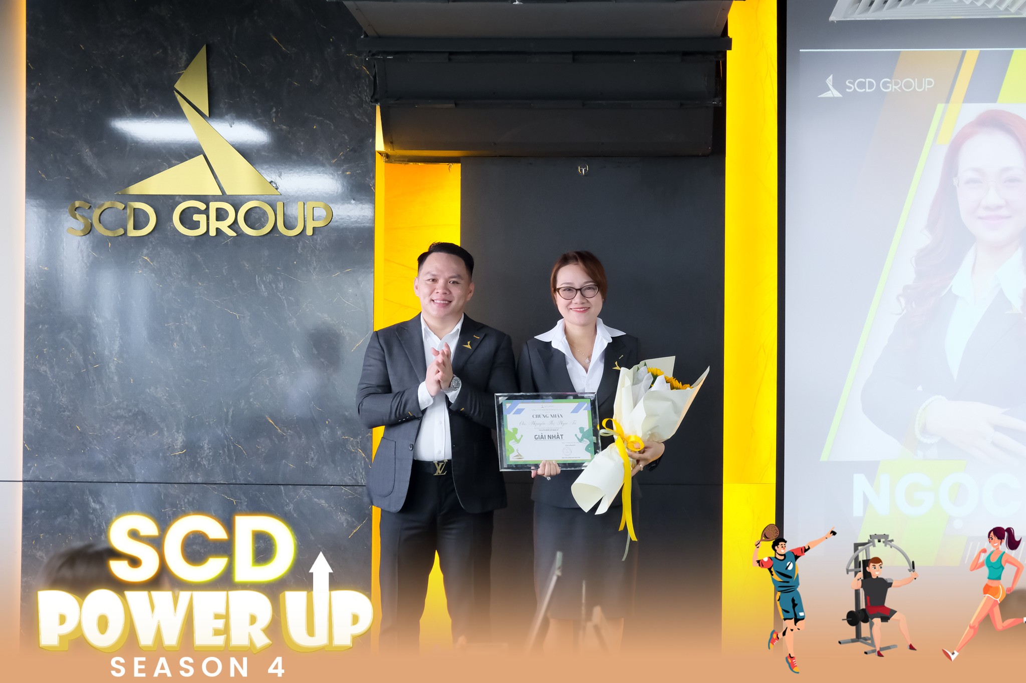 Giải nhất chương trình Power-up mùa 4 với Ms. Ngọc Tú.