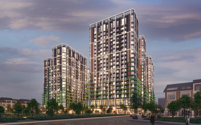 Tòa F2 FourS Tower chính thức ra mắt. Ảnh: Sun Property.