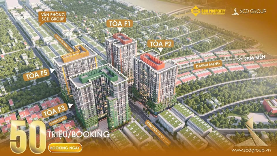 Nhận booking tòa F2 cơ hội để trở thành cư dân tại FourS Tower ngay hôm nay. Ảnh: Sun Property.