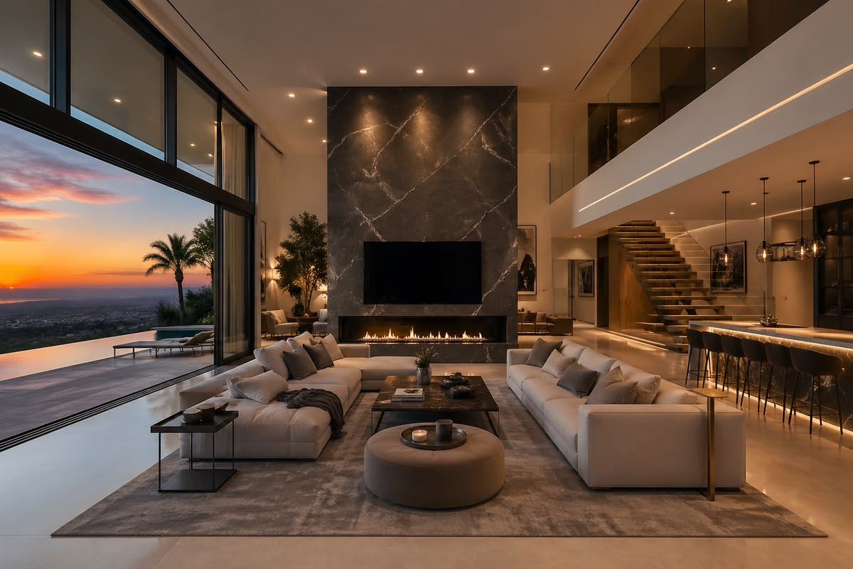 Không gian sống đẳng cấp tại căn hộ Penthouse. Hình ảnh chỉ mang tính chất minh họa.