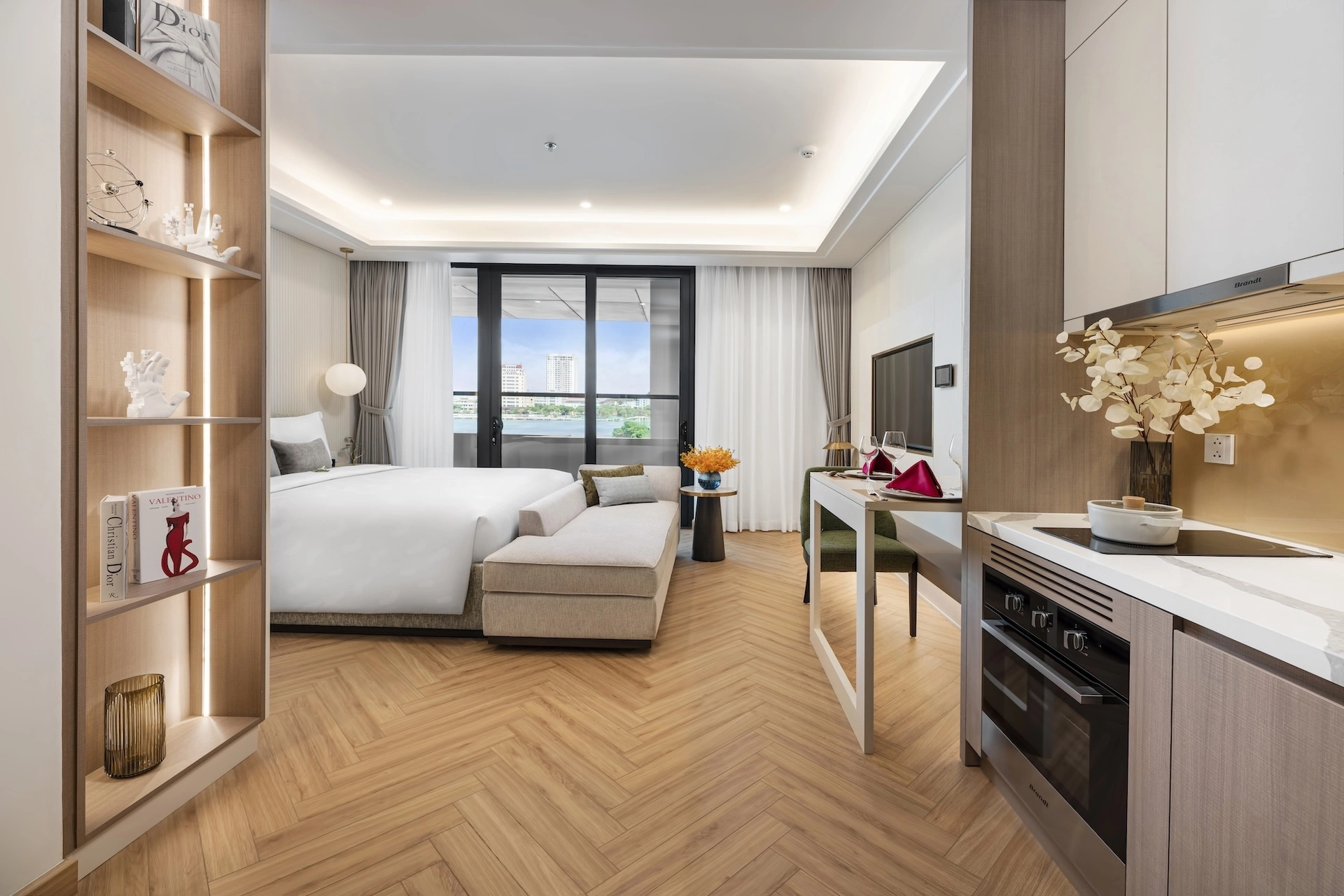 Phối cảnh căn hộ thương mại dịch vụ của Sun Group. Ảnh: Sun Property