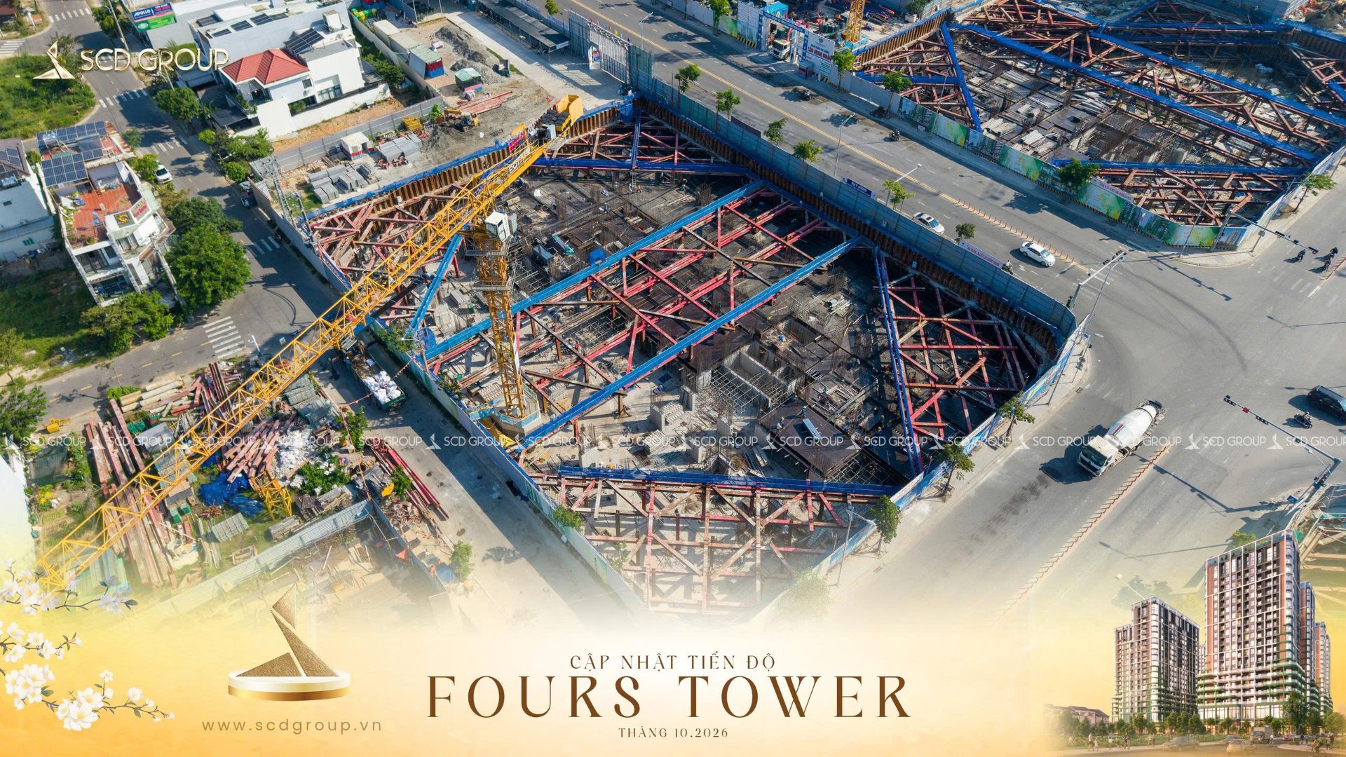 Tiến độ FourS Tower tháng 10/2026.