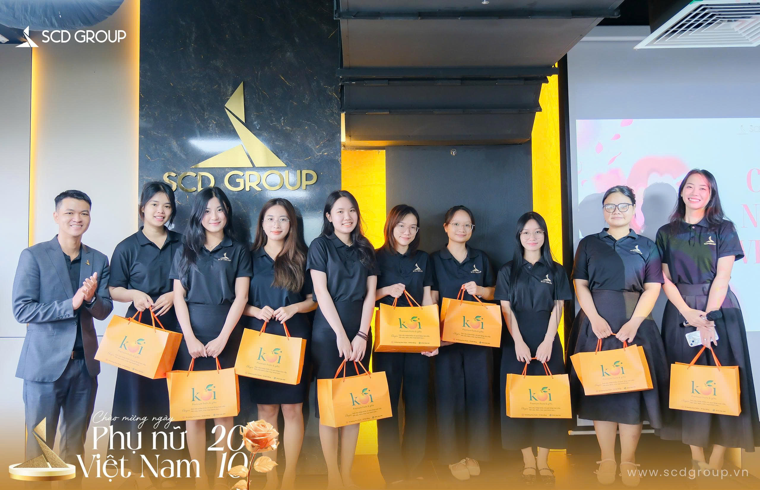 Những món quà ý nghĩa được trao đến toàn thể nữ cán bộ, nhân viên tại SCD Group.